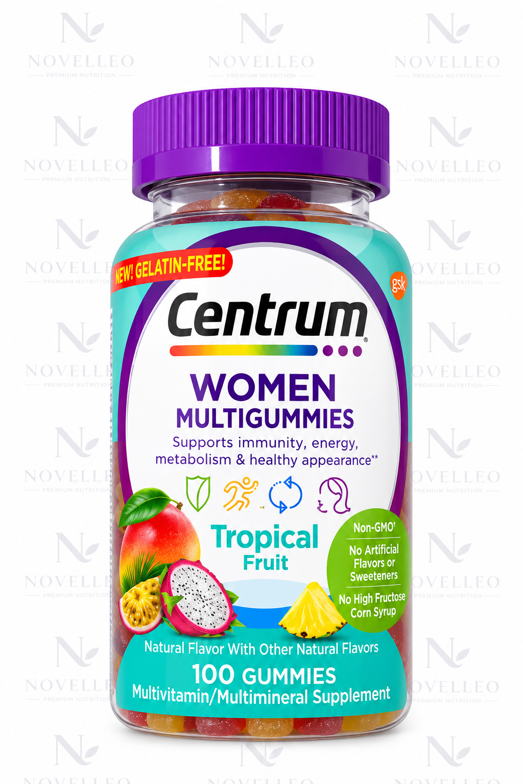 Centrum Women Multigummies – Tropical Fruit Flavor – 100 Gummies