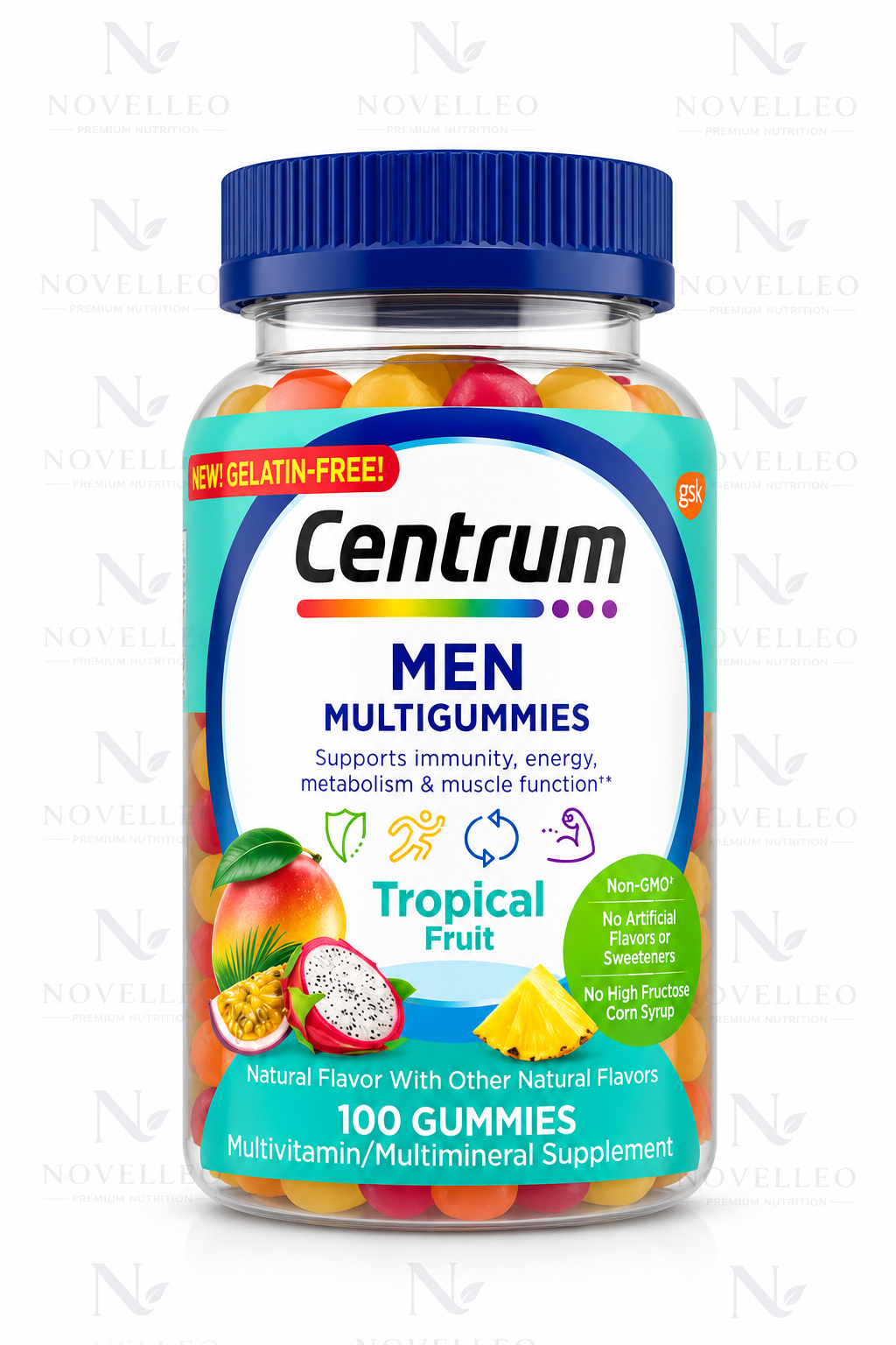 Centrum Men Multigummies – Tropical Fruit – 100 Gummies